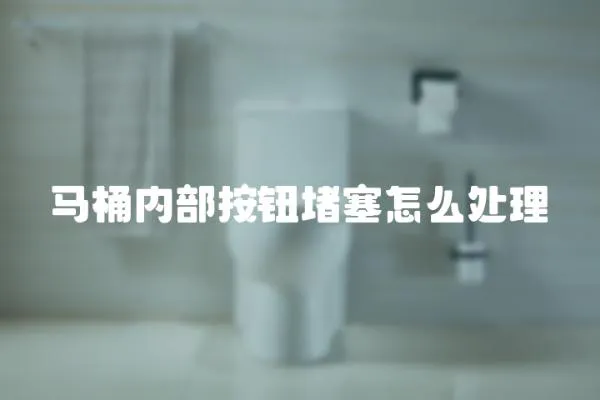 馬桶內部按鈕堵塞怎么處理