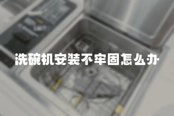 洗碗機(jī)安裝不牢固怎么辦