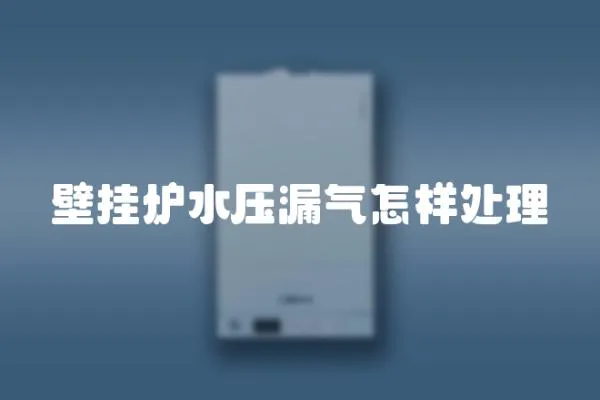 壁掛爐水壓漏氣怎樣處理