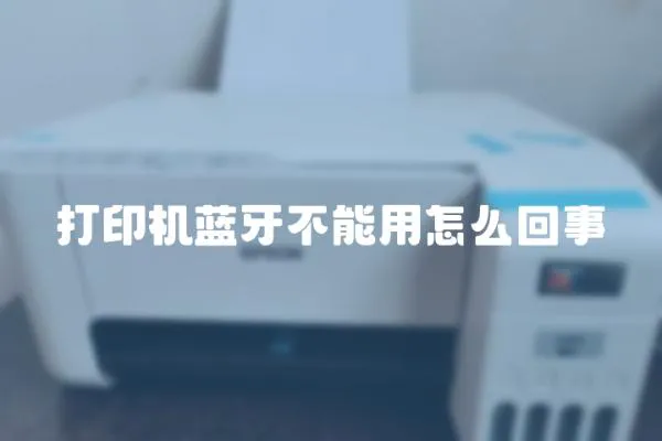 打印機藍牙不能用怎么回事