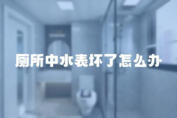 廁所中水表壞了怎么辦