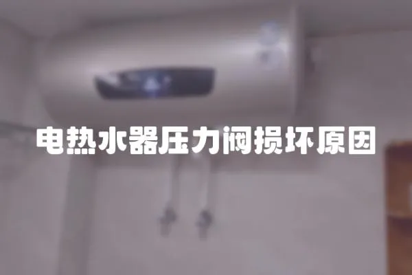 電熱水器壓力閥損壞原因