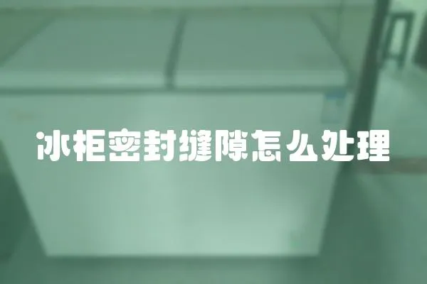 冰柜密封縫隙怎么處理