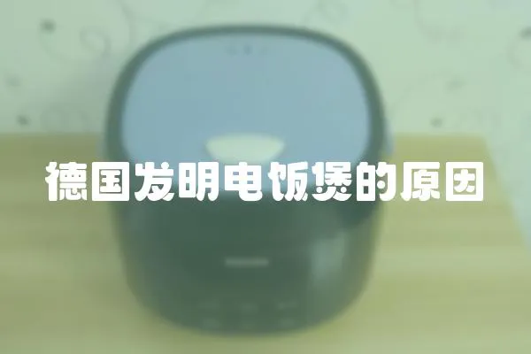 德國發明電飯煲的原因