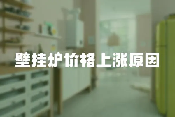 壁掛爐價格上漲原因