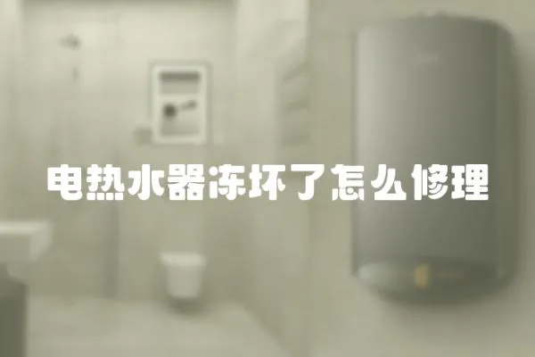 電熱水器凍壞了怎么修理