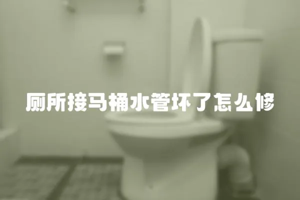 厕所接马桶水管坏了怎么修