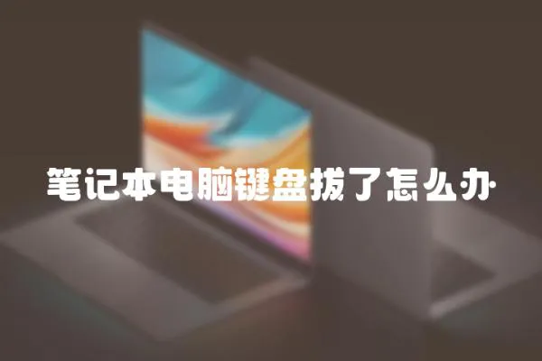 筆記本電腦鍵盤拔了怎么辦