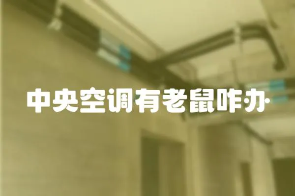 中央空調有老鼠咋辦