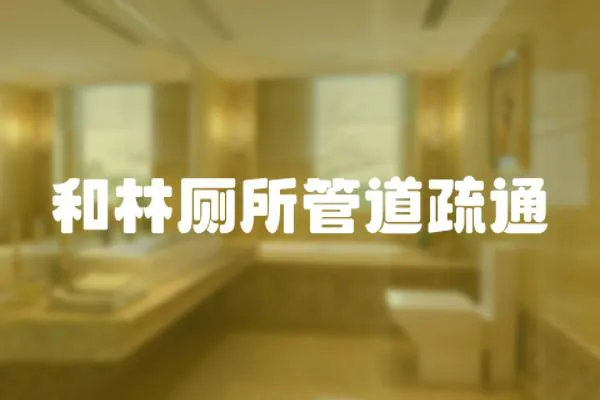 和林廁所管道疏通