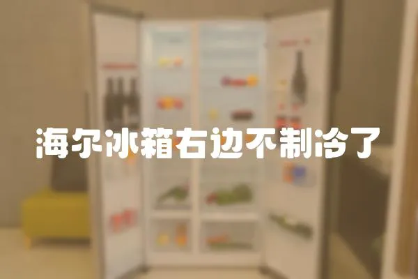 海爾冰箱右邊不制冷了