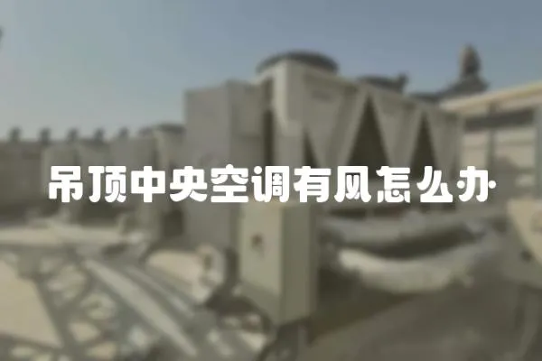 吊頂中央空調(diào)有風(fēng)怎么辦