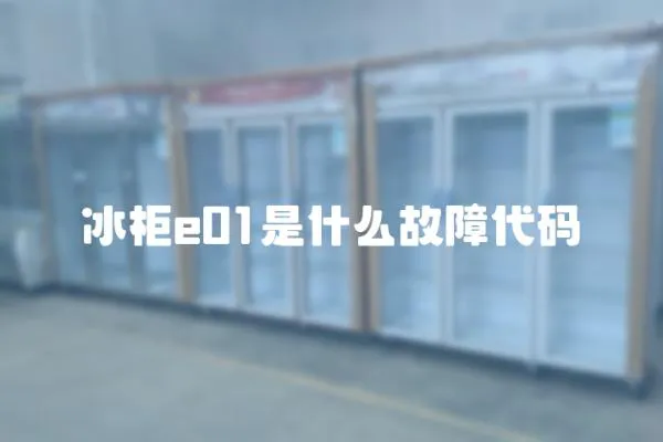 冰柜e01是什么故障代碼