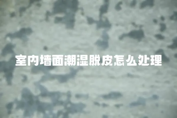 室內墻面潮濕脫皮怎么處理