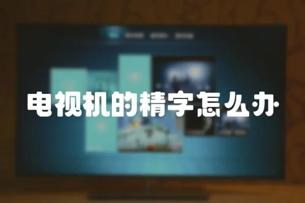 電視機的精字怎么辦