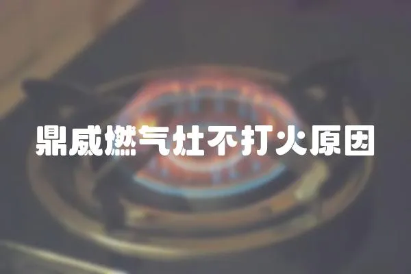 鼎威燃氣灶不打火原因