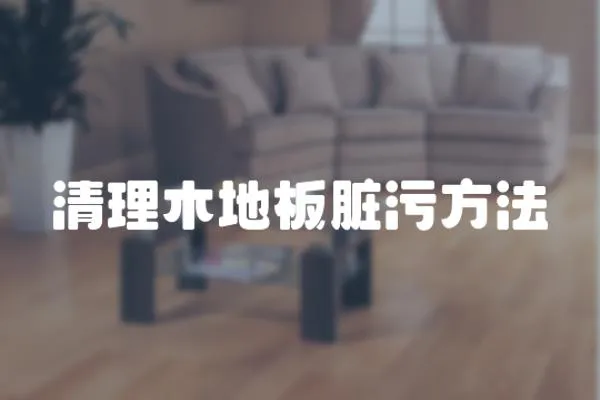 清理木地板臟污方法