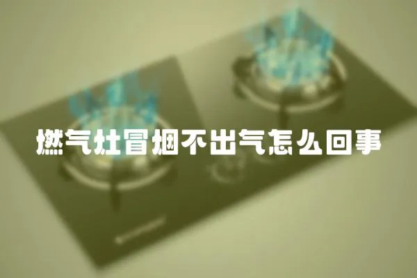 燃氣灶冒煙不出氣怎么回事