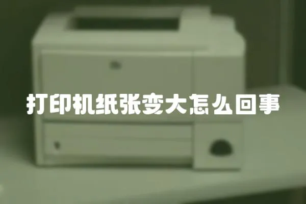 打印機紙張變大怎么回事