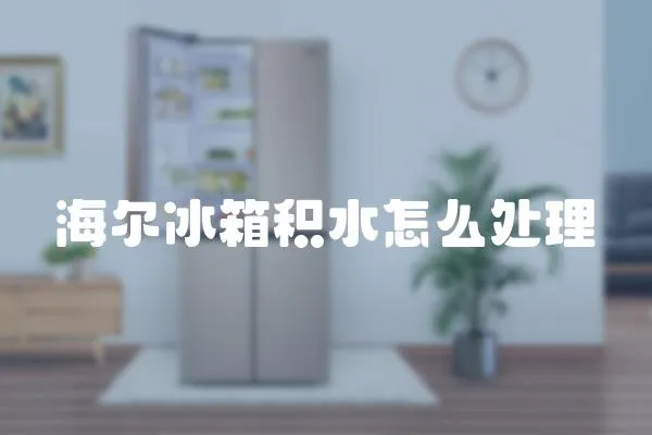 海爾冰箱積水怎么處理