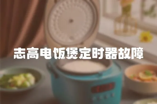 志高电饭煲定时器故障