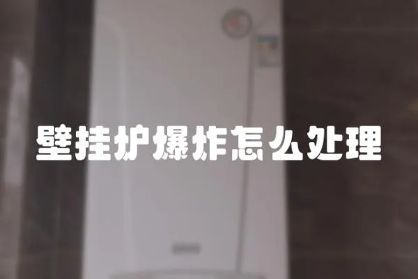 壁掛爐爆炸怎么處理
