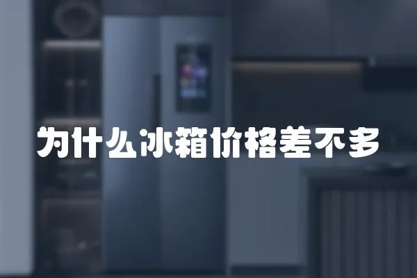 為什么冰箱價格差不多