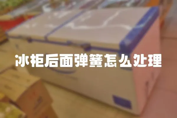 冰柜后面彈簧怎么處理