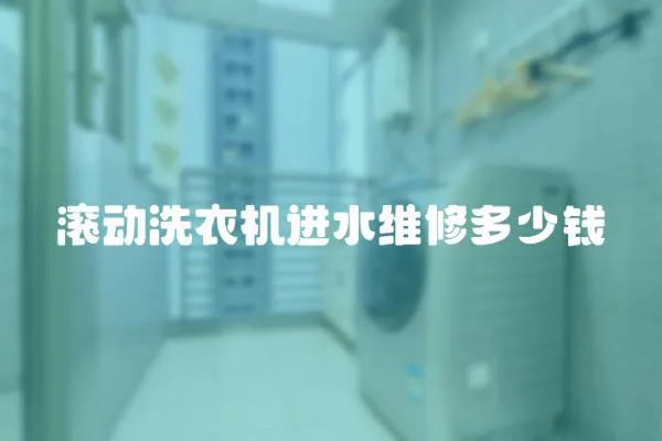 滾動洗衣機進水維修多少錢