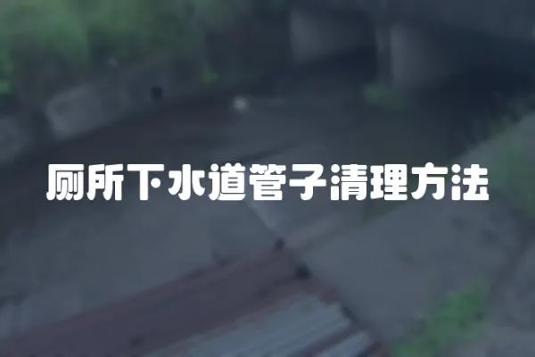 廁所下水道管子清理方法