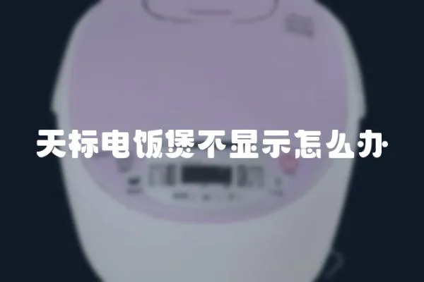 天標電飯煲不顯示怎么辦