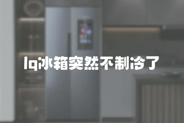 lg冰箱突然不制冷了