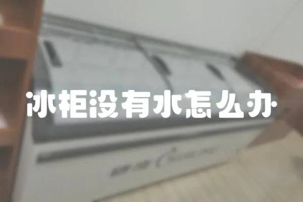 冰柜沒有水怎么辦