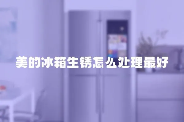 美的冰箱生銹怎么處理最好