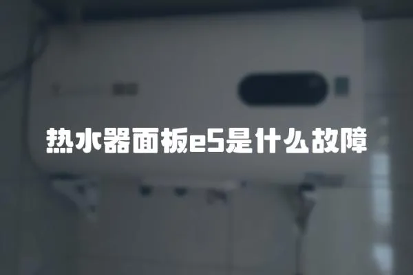 熱水器面板e(cuò)5是什么故障