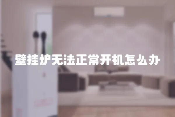 壁掛爐無法正常開機怎么辦