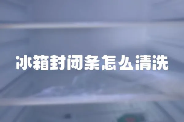 冰箱封閉條怎么清洗