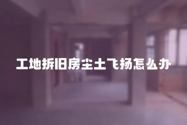 工地拆舊房塵土飛揚怎么辦