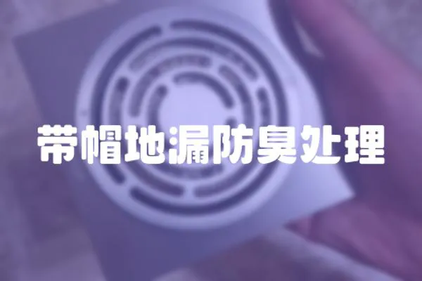 帶帽地漏防臭處理