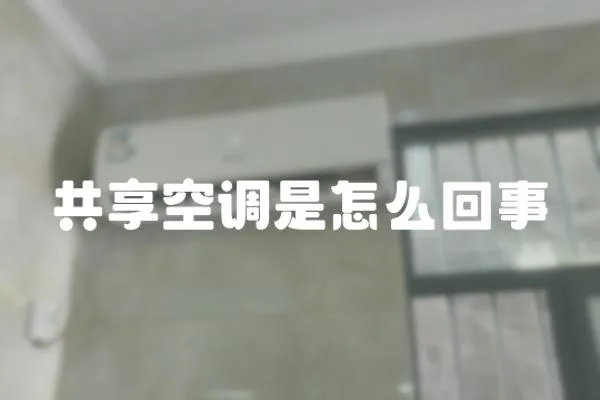 共享空調(diào)是怎么回事