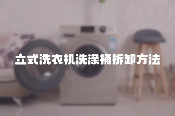 立式洗衣機洗滌桶拆卸方法