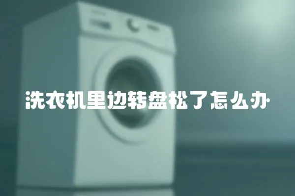 洗衣機里邊轉(zhuǎn)盤松了怎么辦