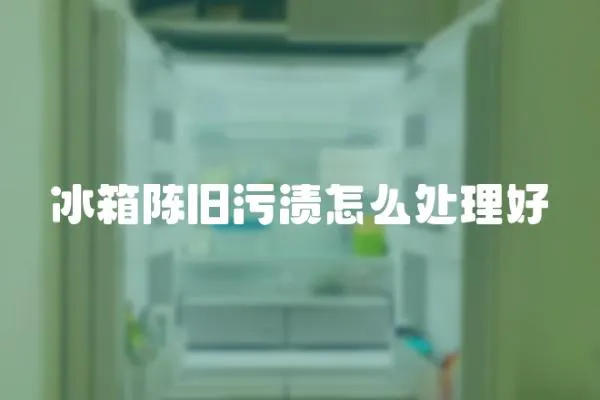 冰箱陳舊污漬怎么處理好