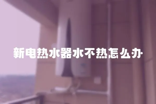 新電熱水器水不熱怎么辦