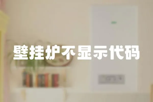 壁掛爐不顯示代碼