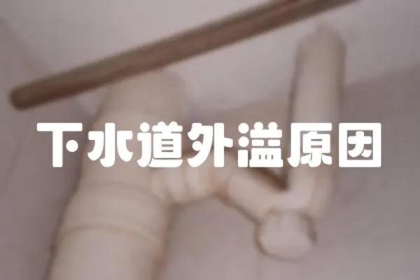 下水道外溢原因