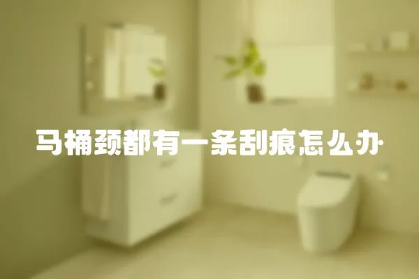 馬桶頸都有一條刮痕怎么辦