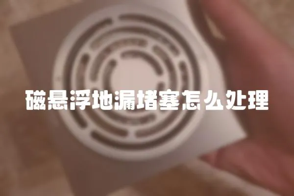 磁懸浮地漏堵塞怎么處理