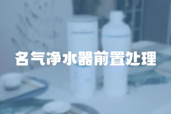 名氣凈水器前置處理