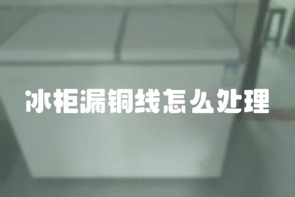 冰柜漏銅線怎么處理